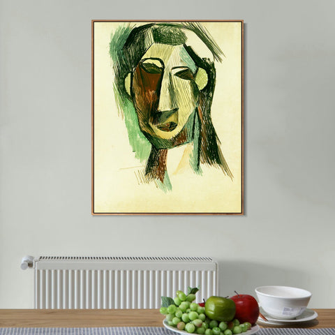 INVIN ART Framed Canvas Giclee Print Art 1909 Fernande Olivier 1 by Pablo Picasso Wall Art Living Room Home Office Decorations