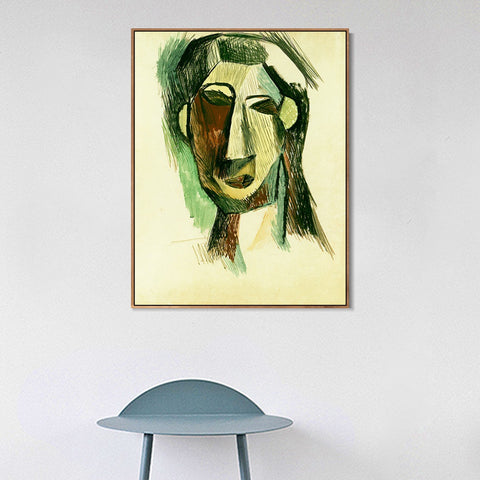 INVIN ART Framed Canvas Giclee Print Art 1909 Fernande Olivier 1 by Pablo Picasso Wall Art Living Room Home Office Decorations