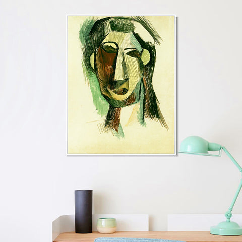 INVIN ART Framed Canvas Giclee Print Art 1909 Fernande Olivier 1 by Pablo Picasso Wall Art Living Room Home Office Decorations