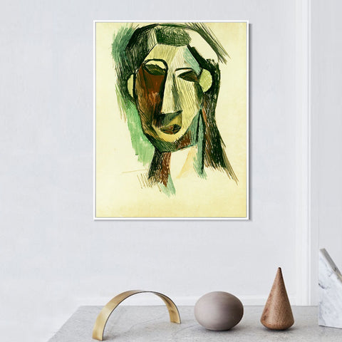 INVIN ART Framed Canvas Giclee Print Art 1909 Fernande Olivier 1 by Pablo Picasso Wall Art Living Room Home Office Decorations
