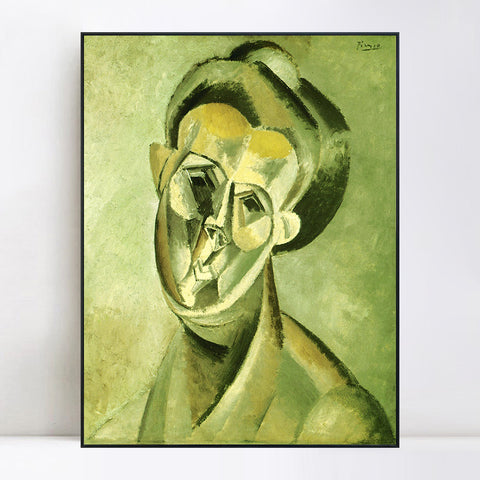INVIN ART Framed Canvas Giclee Print Art 1909 Fernande Olivier 2 by Pablo Picasso Wall Art Living Room Home Office Decorations
