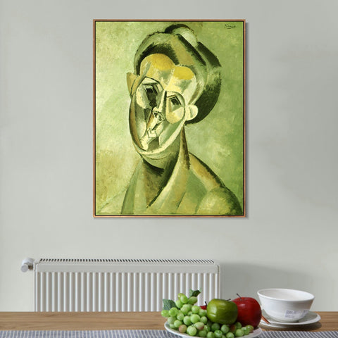 INVIN ART Framed Canvas Giclee Print Art 1909 Fernande Olivier 2 by Pablo Picasso Wall Art Living Room Home Office Decorations