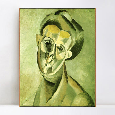 INVIN ART Framed Canvas Giclee Print Art 1909 Fernande Olivier 2 by Pablo Picasso Wall Art Living Room Home Office Decorations