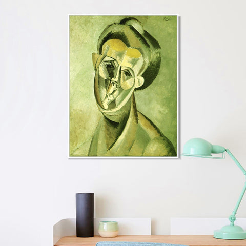 INVIN ART Framed Canvas Giclee Print Art 1909 Fernande Olivier 2 by Pablo Picasso Wall Art Living Room Home Office Decorations