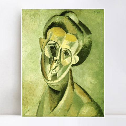 INVIN ART Framed Canvas Giclee Print Art 1909 Fernande Olivier 2 by Pablo Picasso Wall Art Living Room Home Office Decorations
