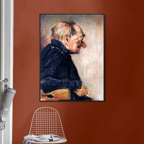 INVIN ART Framed Canvas Giclee Print Art 1901 Portrait d'homme by Pablo Picasso Wall Art Living Room Home Office Decorations