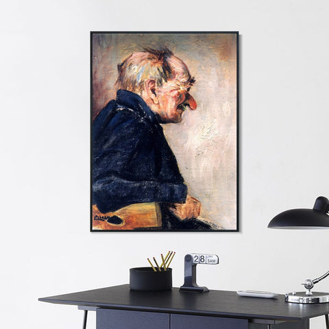 INVIN ART Framed Canvas Giclee Print Art 1901 Portrait d'homme by Pablo Picasso Wall Art Living Room Home Office Decorations