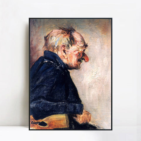 INVIN ART Framed Canvas Giclee Print Art 1901 Portrait d'homme by Pablo Picasso Wall Art Living Room Home Office Decorations