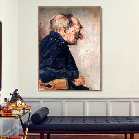 INVIN ART Framed Canvas Giclee Print Art 1901 Portrait d'homme by Pablo Picasso Wall Art Living Room Home Office Decorations