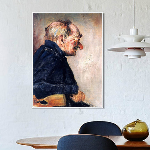 INVIN ART Framed Canvas Giclee Print Art 1901 Portrait d'homme by Pablo Picasso Wall Art Living Room Home Office Decorations