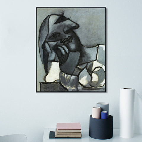 INVIN ART Framed Canvas Giclee Print Art 1938 Buste de femme accoud by Pablo Picasso Wall Art Living Room Home Office Decorations