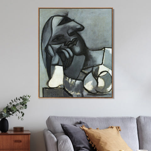 INVIN ART Framed Canvas Giclee Print Art 1938 Buste de femme accoud by Pablo Picasso Wall Art Living Room Home Office Decorations