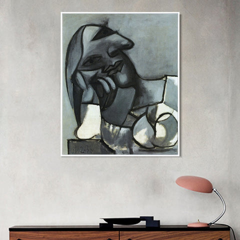 INVIN ART Framed Canvas Giclee Print Art 1938 Buste de femme accoud by Pablo Picasso Wall Art Living Room Home Office Decorations