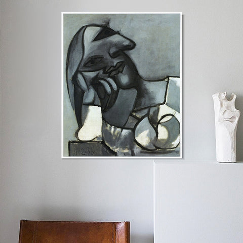 INVIN ART Framed Canvas Giclee Print Art 1938 Buste de femme accoud by Pablo Picasso Wall Art Living Room Home Office Decorations