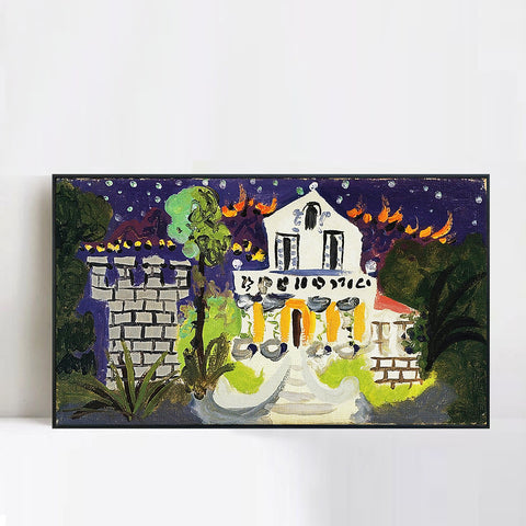 INVIN ART Framed Canvas Giclee Print Art Series#95 by Pablo Picasso Wall Art Living Room Home Office Decorations