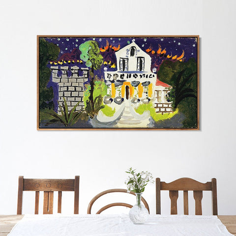 INVIN ART Framed Canvas Giclee Print Art Series#95 by Pablo Picasso Wall Art Living Room Home Office Decorations