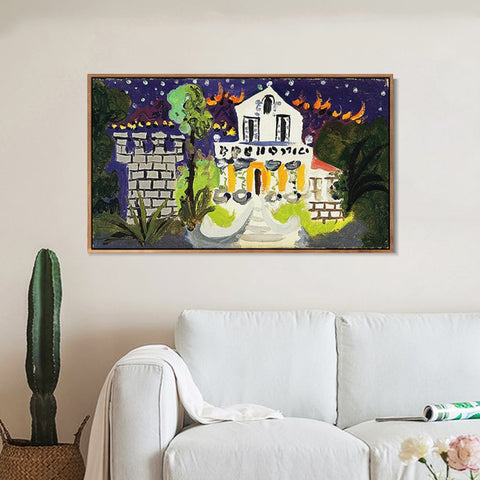 INVIN ART Framed Canvas Giclee Print Art Series#95 by Pablo Picasso Wall Art Living Room Home Office Decorations