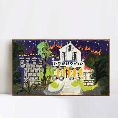 INVIN ART Framed Canvas Giclee Print Art Series#95 by Pablo Picasso Wall Art Living Room Home Office Decorations