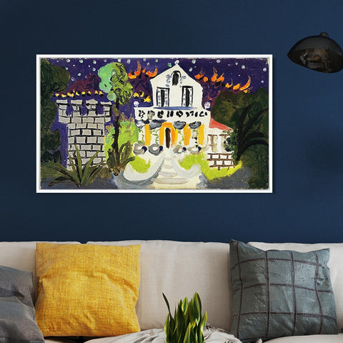 INVIN ART Framed Canvas Giclee Print Art Series#95 by Pablo Picasso Wall Art Living Room Home Office Decorations