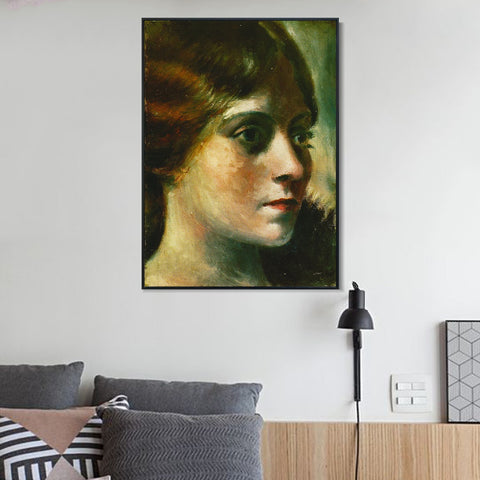 INVIN ART Framed Canvas Giclee Print Art 1917-Portrait-d'Olga1 by Pablo Picasso Wall Art Living Room Home Office Decorations