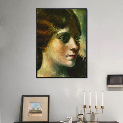 INVIN ART Framed Canvas Giclee Print Art 1917-Portrait-d'Olga1 by Pablo Picasso Wall Art Living Room Home Office Decorations