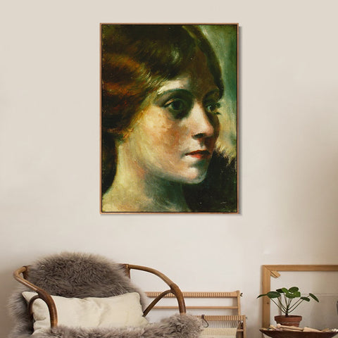 INVIN ART Framed Canvas Giclee Print Art 1917-Portrait-d'Olga1 by Pablo Picasso Wall Art Living Room Home Office Decorations