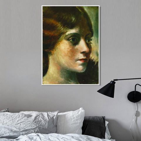 INVIN ART Framed Canvas Giclee Print Art 1917-Portrait-d'Olga1 by Pablo Picasso Wall Art Living Room Home Office Decorations