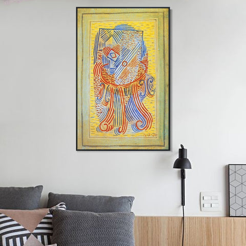 INVIN ART Framed Canvas Giclee Print Art 1922 Table,objet by Pablo Picasso Wall Art Living Room Home Office Decorations