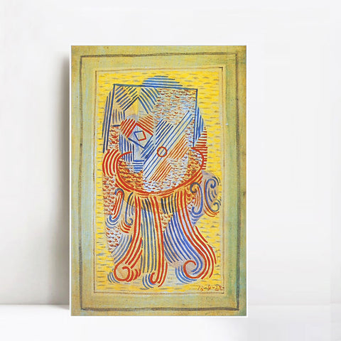 INVIN ART Framed Canvas Giclee Print Art 1922 Table,objet by Pablo Picasso Wall Art Living Room Home Office Decorations