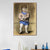 INVIN ART Framed Canvas Giclee Print Art 1923 Enfant au cheval de bois (Paulo) [L'enfant au jouet] by Pablo Picasso Wall Art Living Room Home Office Decorations