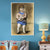 INVIN ART Framed Canvas Giclee Print Art 1923 Enfant au cheval de bois (Paulo) [L'enfant au jouet] by Pablo Picasso Wall Art Living Room Home Office Decorations