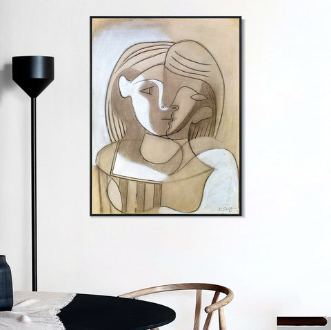 INVIN ART Framed Canvas Giclee Print Art woman 1926 by Pablo Picasso Wall Art Living Room Home Office Decorations