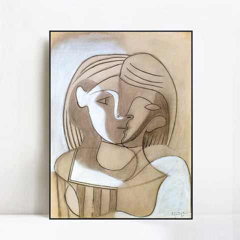 INVIN ART Framed Canvas Giclee Print Art woman 1926 by Pablo Picasso Wall Art Living Room Home Office Decorations