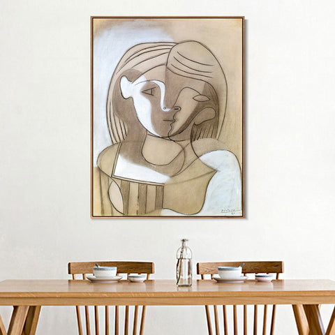 INVIN ART Framed Canvas Giclee Print Art woman 1926 by Pablo Picasso Wall Art Living Room Home Office Decorations