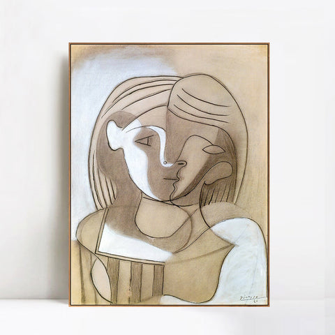 INVIN ART Framed Canvas Giclee Print Art woman 1926 by Pablo Picasso Wall Art Living Room Home Office Decorations