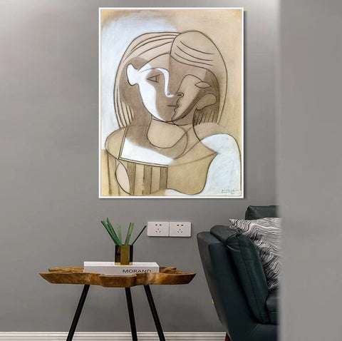 INVIN ART Framed Canvas Giclee Print Art woman 1926 by Pablo Picasso Wall Art Living Room Home Office Decorations