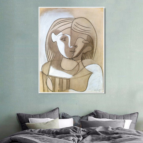 INVIN ART Framed Canvas Giclee Print Art woman 1926 by Pablo Picasso Wall Art Living Room Home Office Decorations