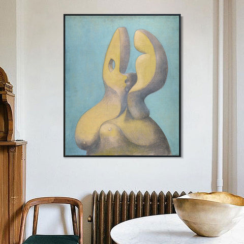 INVIN ART Framed Canvas Giclee Print Art 1931 Visage sculptural by Pablo Picasso Wall Art Living Room Home Office Decorations