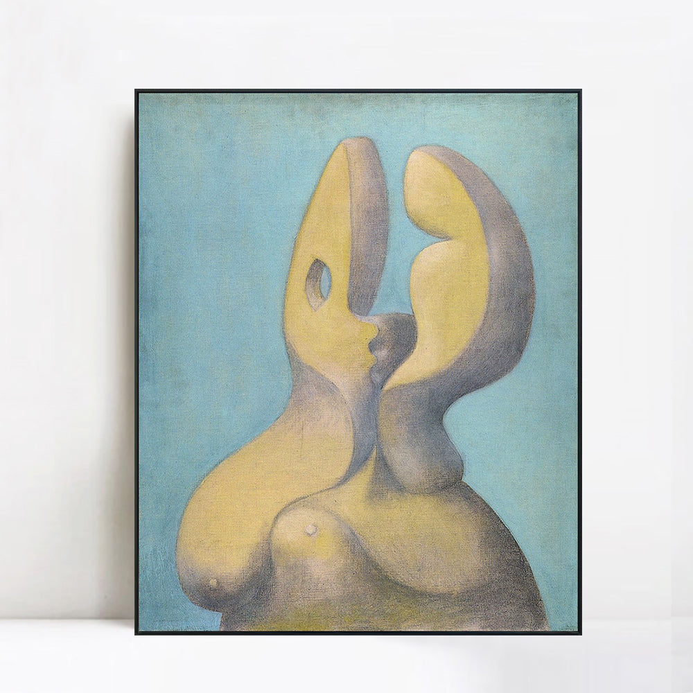 INVIN ART Framed Canvas Giclee Print Art 1931 Visage sculptural by Pablo Picasso Wall Art Living Room Home Office Decorations