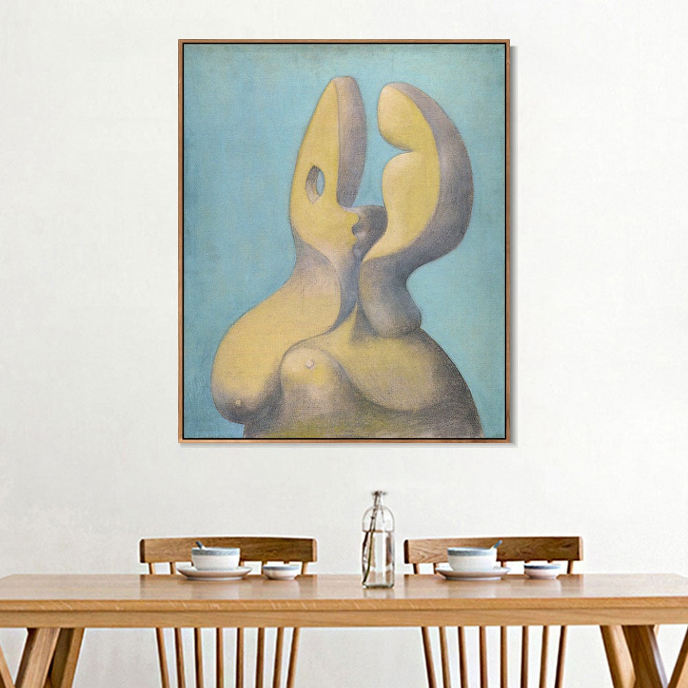 INVIN ART Framed Canvas Giclee Print Art 1931 Visage sculptural by Pablo Picasso Wall Art Living Room Home Office Decorations