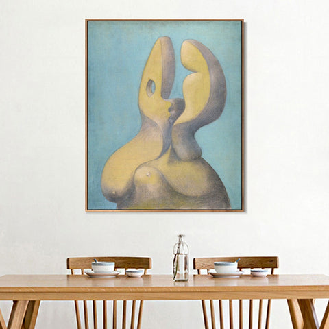 INVIN ART Framed Canvas Giclee Print Art 1931 Visage sculptural by Pablo Picasso Wall Art Living Room Home Office Decorations