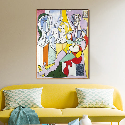 INVIN ART Framed Canvas Giclee Print Art 1931 Le sculpteur2 by Pablo Picasso Wall Art Living Room Home Office Decorations