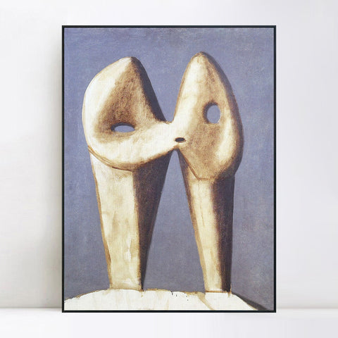 INVIN ART Framed Canvas Giclee Print Art 1929 Le baiser1 by Pablo Picasso Wall Art Living Room Home Office Decorations