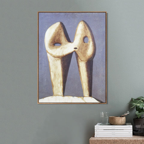 INVIN ART Framed Canvas Giclee Print Art 1929 Le baiser1 by Pablo Picasso Wall Art Living Room Home Office Decorations