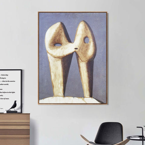 INVIN ART Framed Canvas Giclee Print Art 1929 Le baiser1 by Pablo Picasso Wall Art Living Room Home Office Decorations