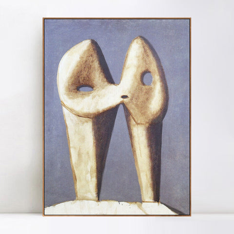 INVIN ART Framed Canvas Giclee Print Art 1929 Le baiser1 by Pablo Picasso Wall Art Living Room Home Office Decorations