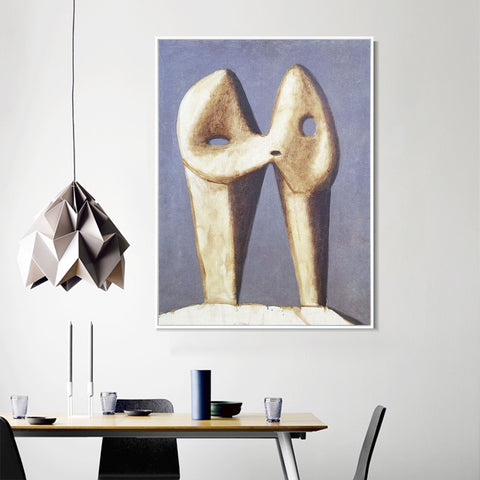 INVIN ART Framed Canvas Giclee Print Art 1929 Le baiser1 by Pablo Picasso Wall Art Living Room Home Office Decorations