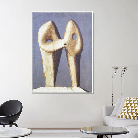 INVIN ART Framed Canvas Giclee Print Art 1929 Le baiser1 by Pablo Picasso Wall Art Living Room Home Office Decorations