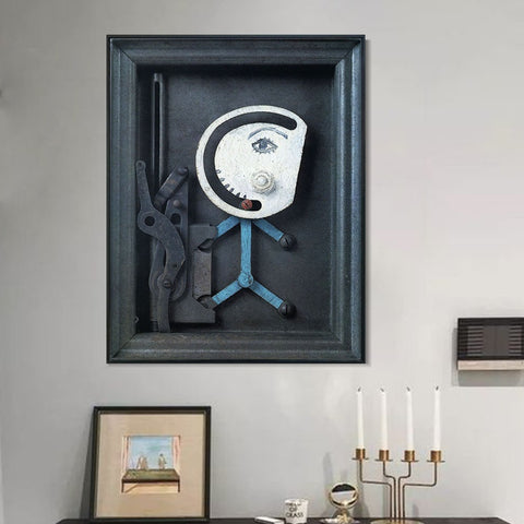 INVIN ART Framed Canvas Giclee Print Art 1935 Personnage serrure by Pablo Picasso Wall Art Living Room Home Office Decorations