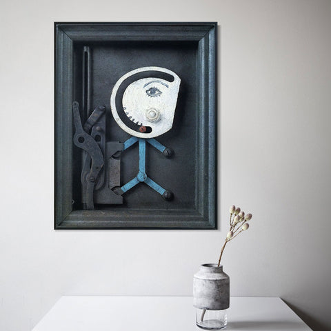 INVIN ART Framed Canvas Giclee Print Art 1935 Personnage serrure by Pablo Picasso Wall Art Living Room Home Office Decorations